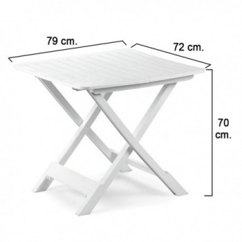 White Resin Folding Table...