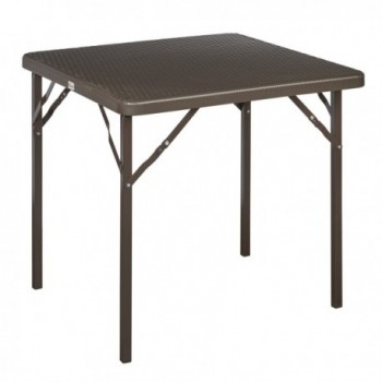 Square Brown Folding Table...