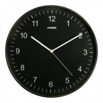 Reloj De Pared Ø 30 cm. Negro