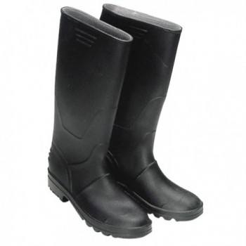 Tall Black Rubber Boots No. 39