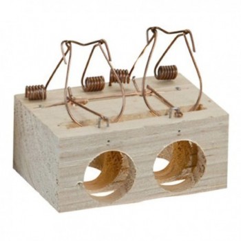 Wooden mouse trap 2 holes Ø...